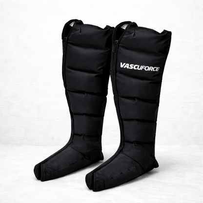 VascuForce™ compression recovery boots designed for leg recovery and improved circulation.