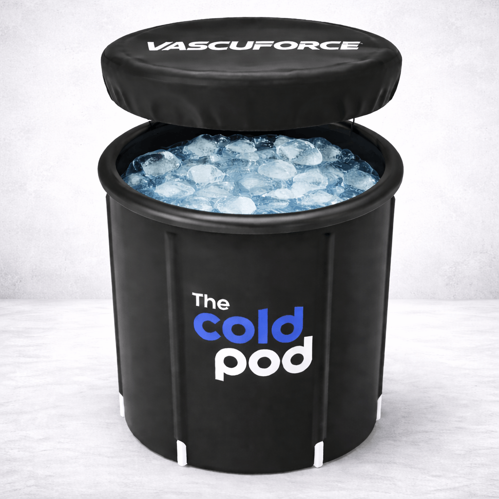 The cold therapy recovery pod with ice promotes muscle recovery and relaxation for athletes and fitness enthusiasts.
