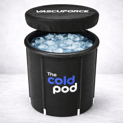 The cold therapy recovery pod with ice promotes muscle recovery and relaxation for athletes and fitness enthusiasts.
